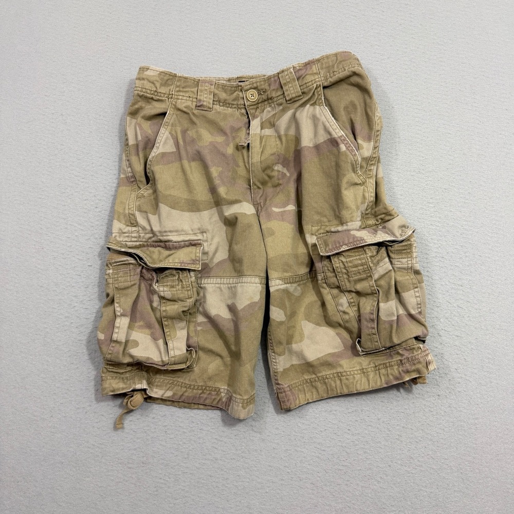Vintage No Boundaries Cargo Shorts Men's 30 Camo 12" Inseam Baggy Skater y2k